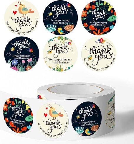 500 PCS Happy Birthday Roll Stickers, 8 Styles Waterproof Vinyl Birthday Party Decals for Gift Wrapping, Envelope Decor, Trendy Stickers for Teens, Adults, Boys and Girls(Birthday) in Saudi Arabia