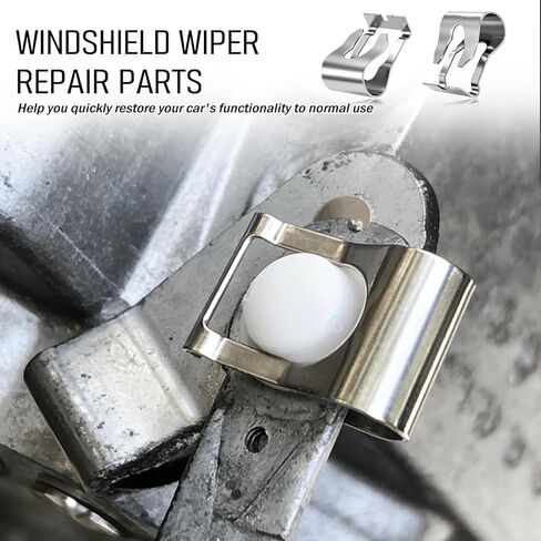 2PCS Car Windshield Wiper Linkage Bushings Clips,Stainless Steels Car Windshield Wiper Motor and Linkage Clips for Secure Fastening,Professional Wipers Linkages Assembly Clip in Kuwait