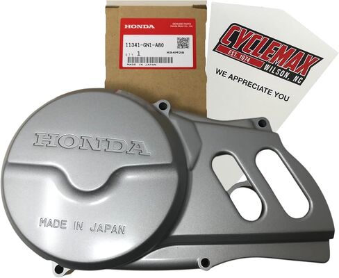 عبوة واحدة Cyclemax متوافقة مع Honda 2004-11 CRF 100F 80F غطاء علبة المرافق اليسرى 11341-GN1-A80 تحتوي على 11341-GN1-A80 وقمع in Kuwait
