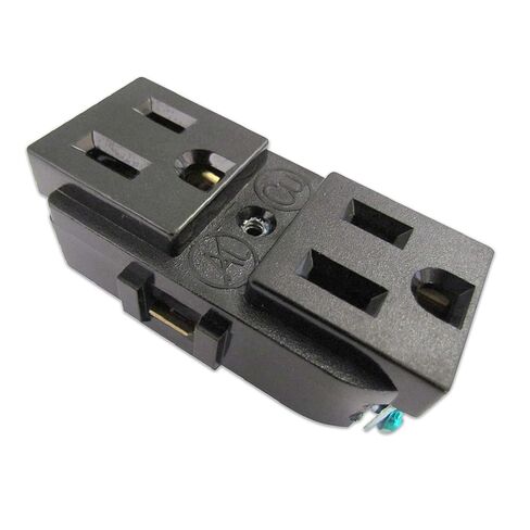 Tundra Duplex AC Output Socket for Trucks - Nema 5/15R / Black/Wires Not Included/Assembly Required/for M Series Only / ACS515R in Kuwait