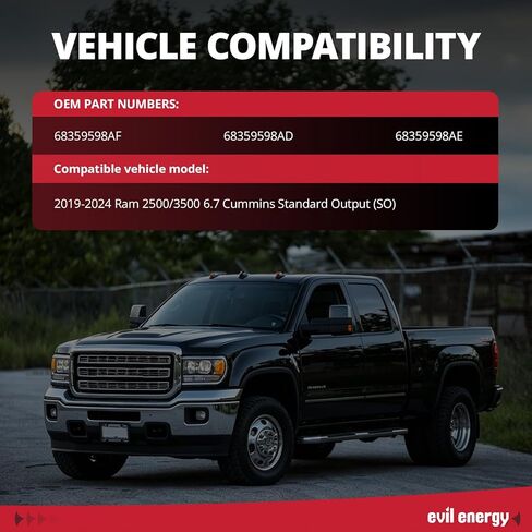 طقم خرطوم المبرد العلوي من EVIL ENERGY لـ 2019-2024 6.7L Cummins Standard Output، ترقية استبدال خرطوم المبرد العلوي من الألومنيوم لـ Ram 2500/3500، وصلات سيليكون 5 طبقات ومشابك T-Bolt in Kuwait