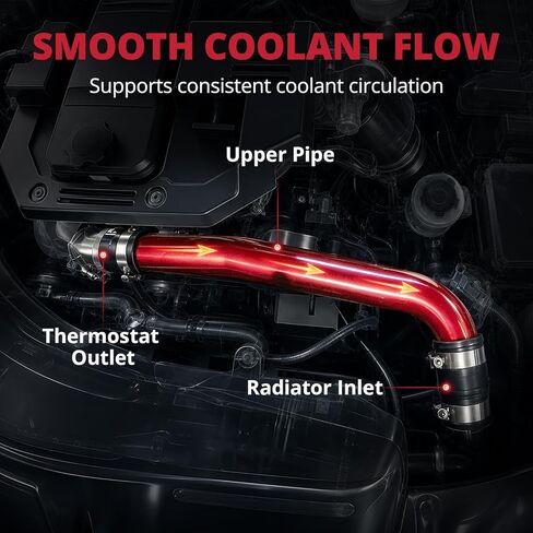 طقم خرطوم المبرد العلوي من EVIL ENERGY لـ 2019-2024 6.7L Cummins Standard Output، ترقية استبدال خرطوم المبرد العلوي من الألومنيوم لـ Ram 2500/3500، وصلات سيليكون 5 طبقات ومشابك T-Bolt in Kuwait