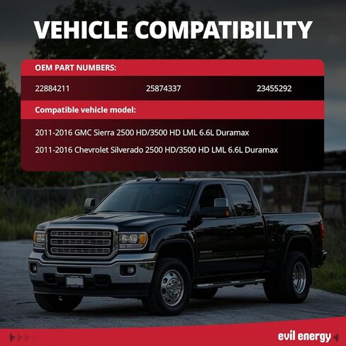 طقم خرطوم المبرد العلوي من EVIL ENERGY لـ 2011-2016 LML Duramax 6.6L، ترقية استبدال خرطوم المبرد العلوي من الألومنيوم لـ Silverado/Sierra 2500HD 3500HD، وصلات سيليكون 5 طبقات ومشابك T-Bolt in Kuwait