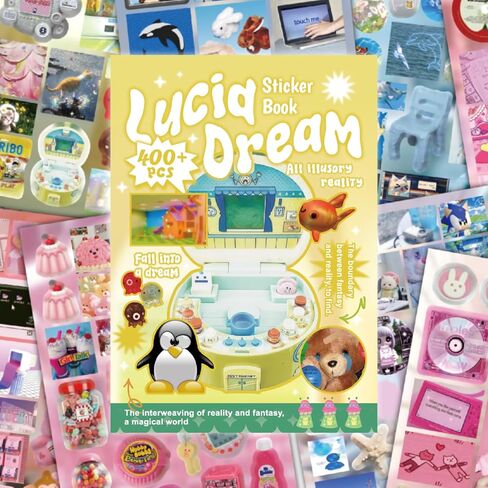 Dream Core Sticker Book, 400+ Vintage Scrapbook Stickers - Aesthetic Scrapbooking & Journaling Supplies, Planner Stickers, Junk Journal Kit Small Stickers for Adults Valentine Decor, Vision Board in Saudi Arabia