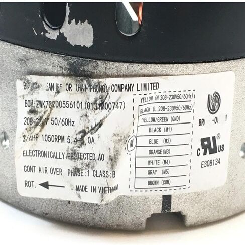 استبدال لوحدة ZWK702D0556101 ECM ذات المحيط العريض فقط 0131M00747 208/230V 3/4HP مستعملة #W542 # مستعملة # تم اختبارها in Kuwait
