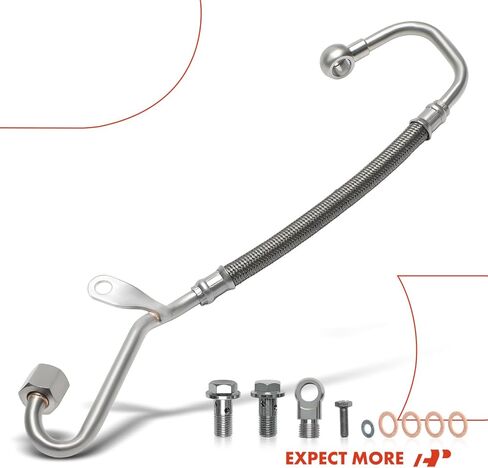A-Premium Turbocharger Oil Supply Line Compatible with Chevrolet Silverado 1500 2500 3500, Suburban 1500 2500 & Cadillac Escalade & GMC Sierra 1500 2500 3500, 2005 in Kuwait