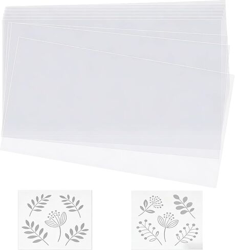 12-Pack Quilting Template Plastic Sheets – 12 x 18 Inches Reusable Clear Plastic for Fabric, Sewing, Applique, Patchwork Patterns, Stencil Craft, DIY Quilting and Fabric Design in Kuwait