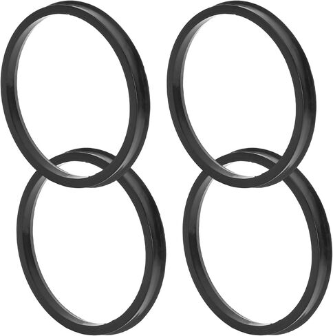 Car Wheel Hub Centric Rings Durable Wheels Center Shaft Shock Absorbing Hubrings Black 4 Pcs OD 106.1mm to ID 95.1 mm Polycarbonate in Kuwait