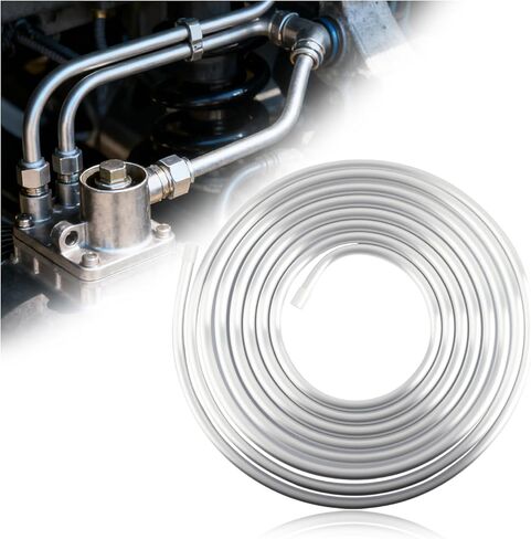 16Ft 3/8 Fuel Line Aluminum Tube,Cuttable & Bendable 650 PSI Metal Fuel Line Gas Lines Replacement,Universal Aluminum Tubing Car Accessories for Fuels/Transmission System (3/8in) in Kuwait