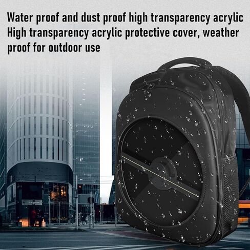 GOWENIC 3D Hologram Fan LED Backpack, 1080 x 448 Holographic Projector Advertising Bag with Remote Control, for Business Party Trade Show in Kuwait