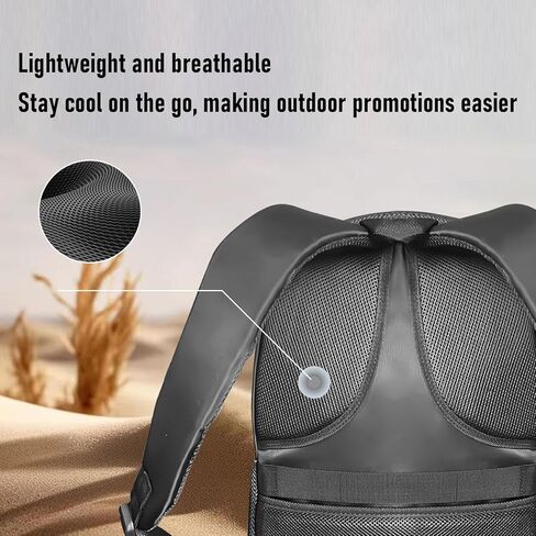 GOWENIC 3D Hologram Fan LED Backpack, 1080 x 448 Holographic Projector Advertising Bag with Remote Control, for Business Party Trade Show in Kuwait