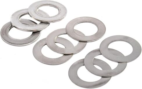 JEGS Distributor Shim Kit | Made In USA | Stainless Steel | Fits Chevy & GM V8 & 90in.V6 Engines | 33/64" I.D. | Includes 9 Shims in Kuwait