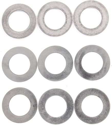 JEGS Distributor Shim Kit | Made In USA | Stainless Steel | Fits Chevy & GM V8 & 90in.V6 Engines | 33/64" I.D. | Includes 9 Shims in Kuwait
