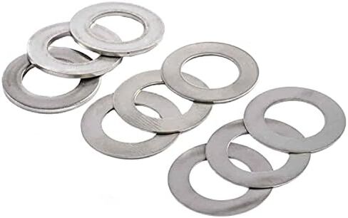 JEGS Distributor Shim Kit | Made In USA | Stainless Steel | Fits Chevy & GM V8 & 90in.V6 Engines | 33/64" I.D. | Includes 9 Shims in Kuwait
