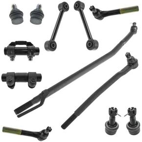 طقم أمامي كامل مكون من 12 قطعة لشاحنات Ford Super Duty (1999-2004) - تكوينات Twin I-Beam in Kuwait