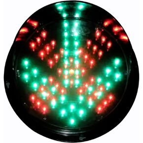 Style Traffic Lamp, 200 Type Red Fork and Green Arrow Signal Light,Shell PC Material in Kuwait