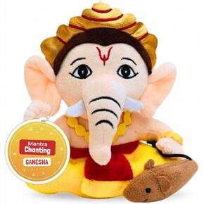 Panda's Box Mantra Chanting Musical Baby Ganesha Plush Toy | Best Gift for Kids in Saudi Arabia