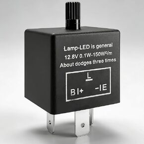 CF13 LED Flasher Relay Fix, EP34 3-Pin 12V LED Electronic Turn Signal Flash, Car Universal Turn Signal Light Falsher Relay Fix Hazard Warn Hyper Flash (Fixed) in Kuwait