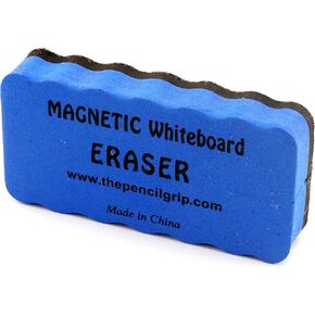 The Classics The Pencil Grip Magnetic Whiteboard Eraser, Ergonomic Dry Eraser, Blue - TPG-352, 4" x 2" x 0.8" in Saudi Arabia