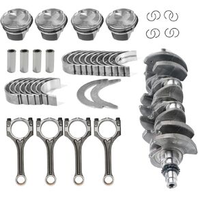 G4FJ 1.6T Engine Crankshaft w/Connecting Rod Pistons Fits for Hyundai Elantra Kona Sonata Tucson Veloster, Kia Forte Optima Seltos Soul 1.6L DOHC Turbo OE 23110-2B710 23510-2B700 23410-2BCA0 in Kuwait