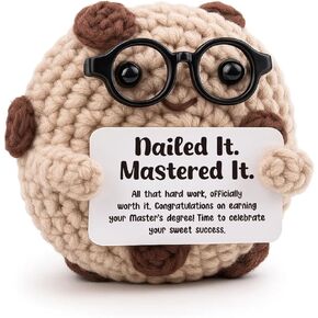 Mastered It Graduation Gift, Cool Nailed It Present for Friend - Funny Celebration Gift for New Master's Degree - Modern Sassy Desk Decor for Her, Him in Kuwait