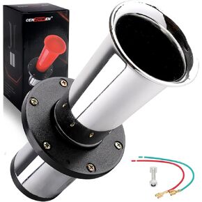 مجموعة كاملة من OOGA Air Horn 12V 110DB Aooga Ahooga Horn - صوت سيارة قديم كلاسيكي عتيق للقضيب الساخن، موديل T، عربة الجولف مع سلك (قرن هوائي من عشرينيات القرن العشرين) (فضي) in Kuwait