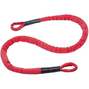 Red 2M*13Mm 26500Lbs/12Ton Synthetic Hug A Tree Winch Strap Rope with Protective Sleeve-Set2 in Kuwait