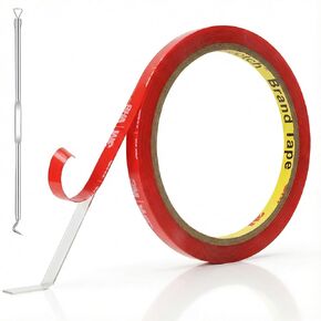 3M 4905 Vhb شريط شفاف مزدوج الجوانب 1/4 بوصة × 10 قدم شريط تثبيت شديد التحمل مقاوم للماء لديكور المنزل والمكتب، لاصق قوي للإلكترونيات والزجاج وشعار السيارات in Kuwait