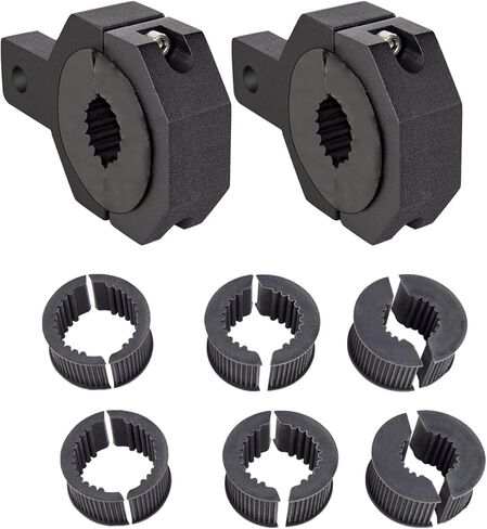 SKYWORLD 2Pcs 1" 1.4" 1.6" 2" Horizontal Bar Clamp Mounting Kit LED Lights bar Bull Bar Roof Racks Roll Cages fit for Motorcycle Crash Bar Guard ATV UTV SUV in Kuwait