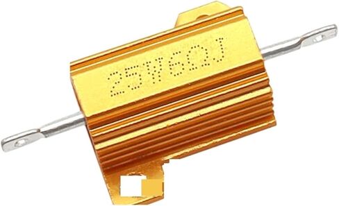 1PC 10W 25W Aluminum Power Metal Shell Case Wirewound Resistor 0.01~30K 0.1 1 2 3 4 5 6 8 10 20 25 100 150 1K 10K ohm RX24(25W 56R) in Saudi Arabia