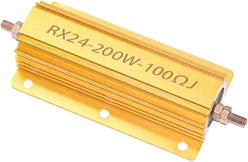200W RX24 الألومنيوم الطاقة معدن شل حالة Wirewound المقاوم 0.1 ~ 1K 0.15 0.2 0.5 1 2 4 6 8 10 15 20 100 150 200 300 400 1K أوم (25R) in Kuwait