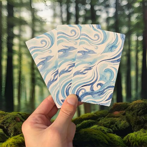 TechnoVision Forces of Nature: 52-Card Oracle Deck & Guidebook - Watercolor Art for Divination, Inspiration, Spiritual Growth, and Journaling in Kuwait