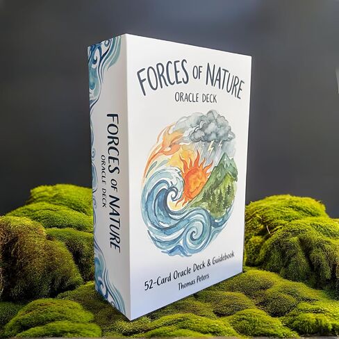TechnoVision Forces of Nature: 52-Card Oracle Deck & Guidebook - Watercolor Art for Divination, Inspiration, Spiritual Growth, and Journaling in Kuwait