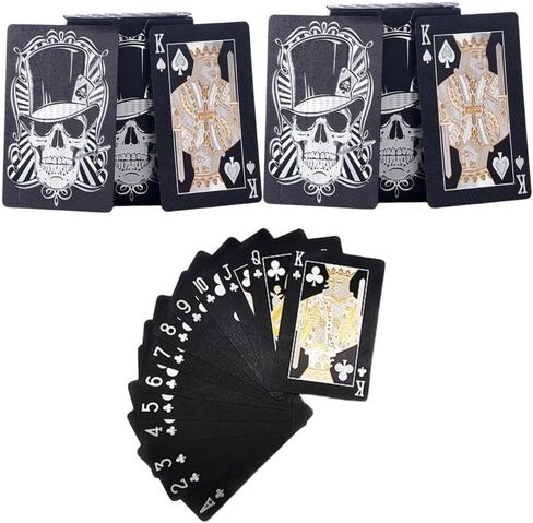 بلاك دايموند هيكل عظمي مقاوم للماء، بطاقات اللعب، سطح السفينة، هدية البوكر in Kuwait