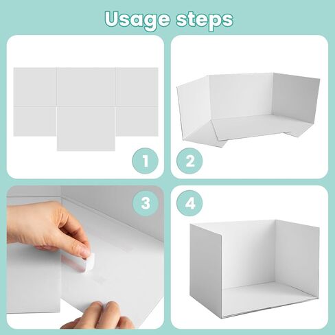 2 Pack Lengthen Cardboard Diorama Kit, 13 x 8.7 x 8.3 Inch Diorama Box for Display, Diorama Project Supplies Display Case with Double Sided Tapes for DIY Crafts Toys in Kuwait