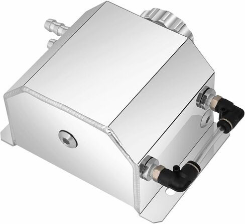 1000ML Aluminum Radiator Coolant Overflow Bottle Recovery Water Tank, Silver in Kuwait