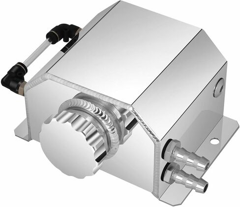 1000ML Aluminum Radiator Coolant Overflow Bottle Recovery Water Tank, Silver in Kuwait