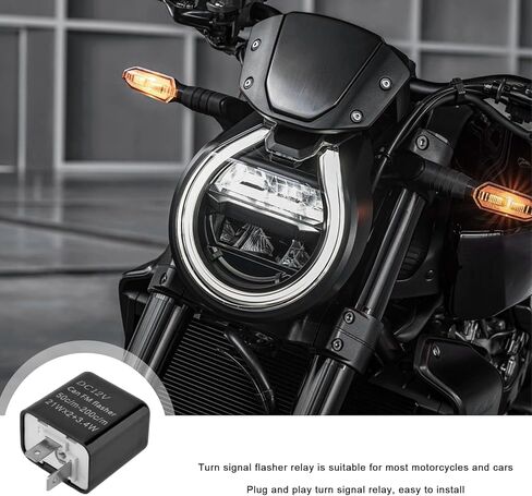 Sun Walker 12V سرعة قابلة للتعديل 2 دبوس LED مرحل وامض، مرحلات ضوء LED وامض إصلاح فرط فلاش بدون فلاش، 2 دبوس مرحل ومضي إلكتروني لدراجة نارية سيارة شاحنة بدوره إشارة الضوء in Kuwait