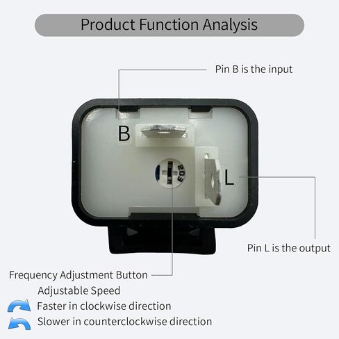 4-Pack Adjustable Speed & Frequency Turn Signal Flasher, Universal Accessory for Motorcycle Modifiedled Turn Signal Relay in Kuwait