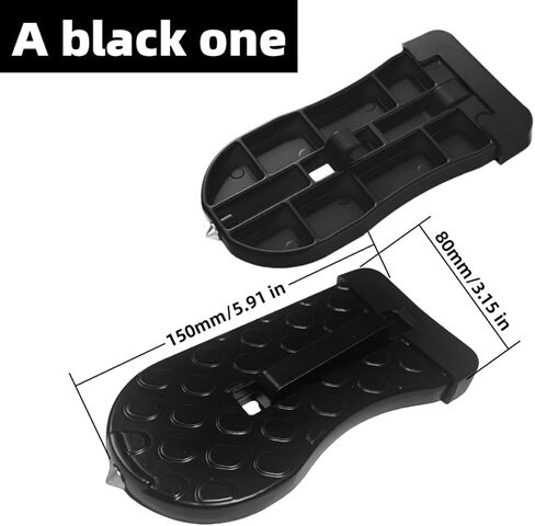 2 Pack Car Door Step for Roof Access, Folding Door Latch Step, Non-Slip Aluminum Alloy Pedal with Safety Hammer, Fits Most Cars SUVs Trucks, Yellow & Black in Saudi Arabia