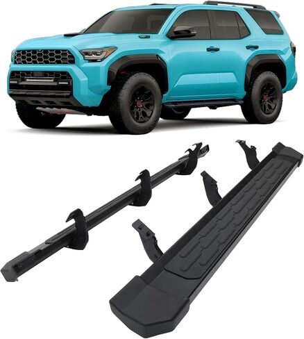 Running Boards fit for Toyota 4Runner 2025 2026, 500lbs Heavy Duty Nerf Bars for Easy Entry & Exterior Protection, Black Aluminum Side Steps with Powder Coated Finish in Kuwait
