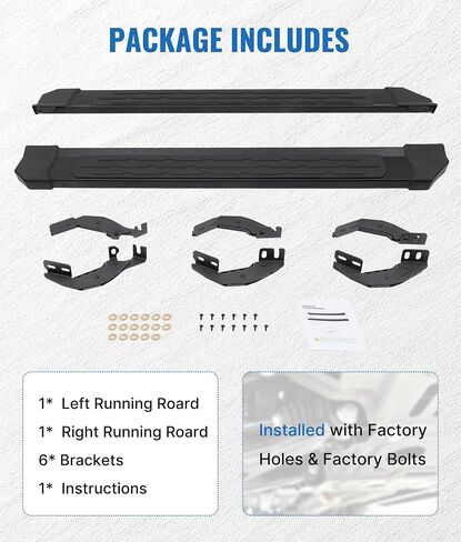 Running Boards fit for Toyota 4Runner 2025 2026, 500lbs Heavy Duty Nerf Bars for Easy Entry & Exterior Protection, Black Aluminum Side Steps with Powder Coated Finish in Kuwait