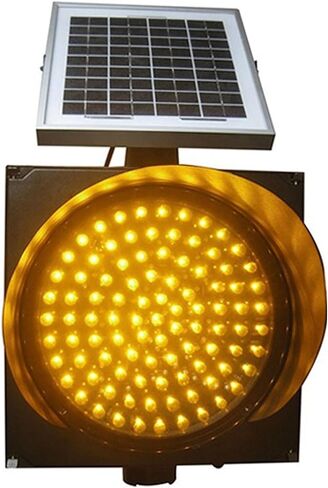 Traffic Light Lamp, Waterproof and Dustproof Signal Light, Equipped with Solar Energy in Kuwait