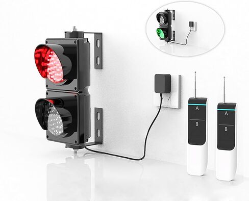 Traffic Light Lamp, Traffic Light with Two Remote Controls,Waterproof IP54, Construction Site in Kuwait