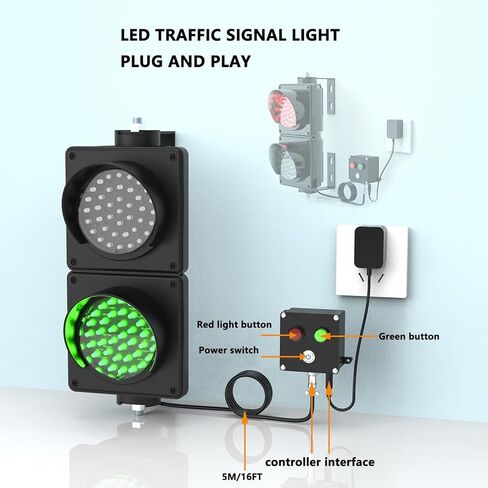 Style Traffic Lamp, Red/Green LED Loading Dock Traffic Lights,Plug & Play,IP54 Waterproof Indicator in Kuwait