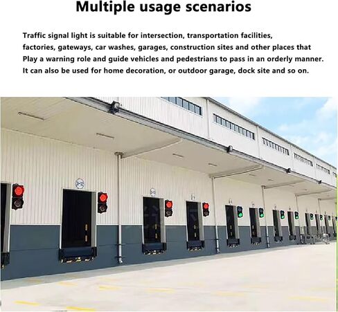 Style Traffic Lamp, Red/Green LED Loading Dock Traffic Lights,Plug & Play,IP54 Waterproof Indicator in Kuwait