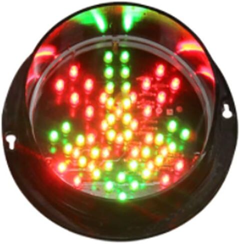 Style Traffic Lamp, Red Cross Green Arrow Traffic Light, PC Waterproof LED,Stop Decor,DC12V, DC24V, 125 Mm (5 Inches) for Garage, Road, Dock, Decoration and More.(Model 12V) in Kuwait