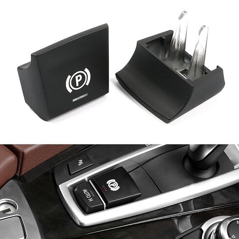 حزمة واحدة لاستبدال زر فرامل BMW لسيارات BMW 2018-2019 X2 F39، 2016-2019 X1 F48، 2014-2019 2 Series F45/F46، غطاء زر تبديل P in Kuwait