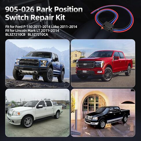 Shifter Micro Switch 905-026 Fit Parking Position Switch Repair Kit for Ford F-150 Lobo Lincoln Mark LT 2011 2012 2013 2014 Replace 905-026 BL3Z7210CB BL3Z7210CA in Kuwait