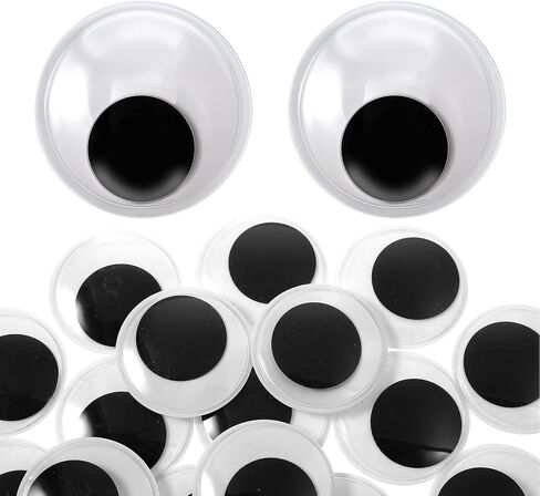 DOPENSPI 20PCS 2 Inch Googly Eyes, Self Adhesive Googly Eyes for Crafts Large Round Wiggle Eye for DIY Crafts Handmade Decoration in Kuwait